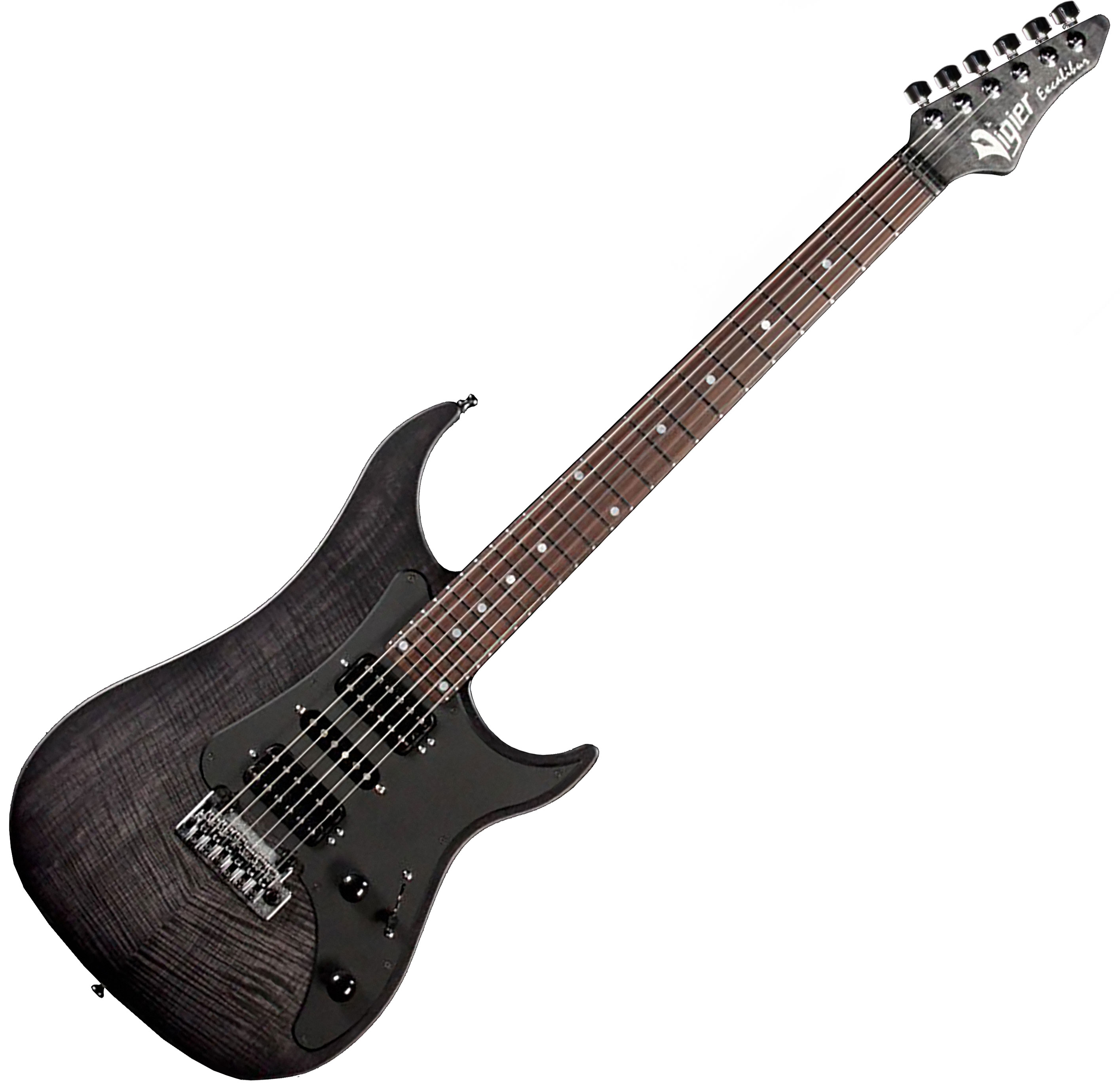 Vigier Excalibur Special Hsh Trem Mn +housse - Velour Noir - 7-snarige elektrische gitaar - Variation 1