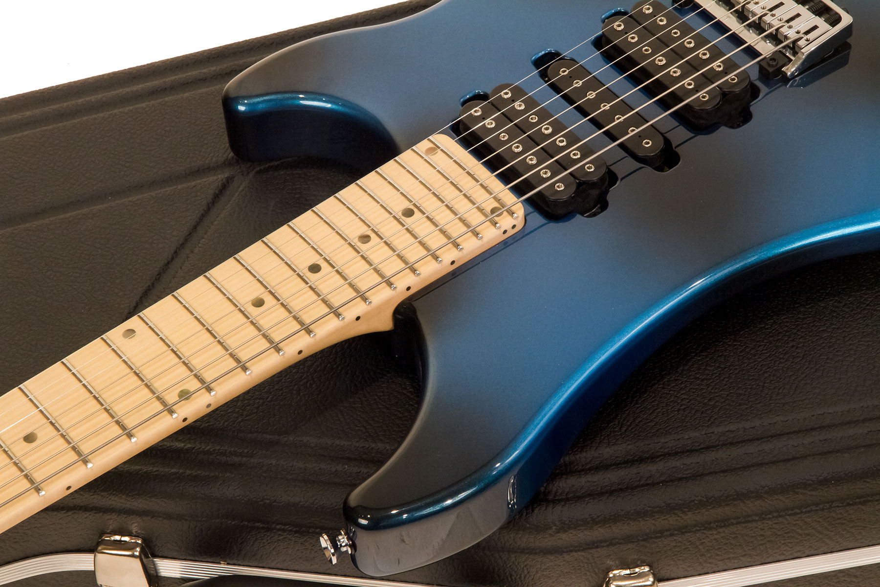 Vigier Excalibur Supra 7c Hsh Trem Mn - Urban Blue - 7-snarige elektrische gitaar - Variation 1