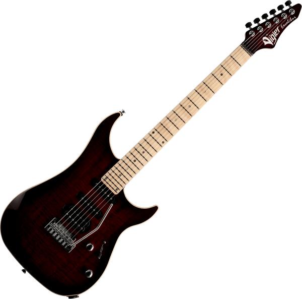 Solid body elektrische gitaar Vigier                         Excalibur Ultra Blues (HSS, Trem, MN) - Deep burgundy