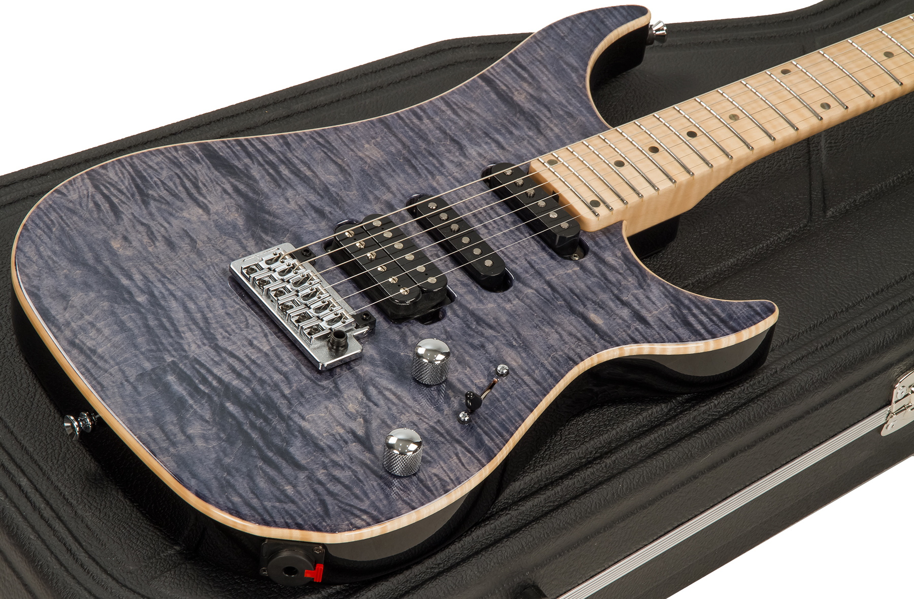 Vigier Excalibur Ultra Blues Hss Trem Mn - Light Sapphire - Elektrische gitaar in Str-vorm - Variation 1
