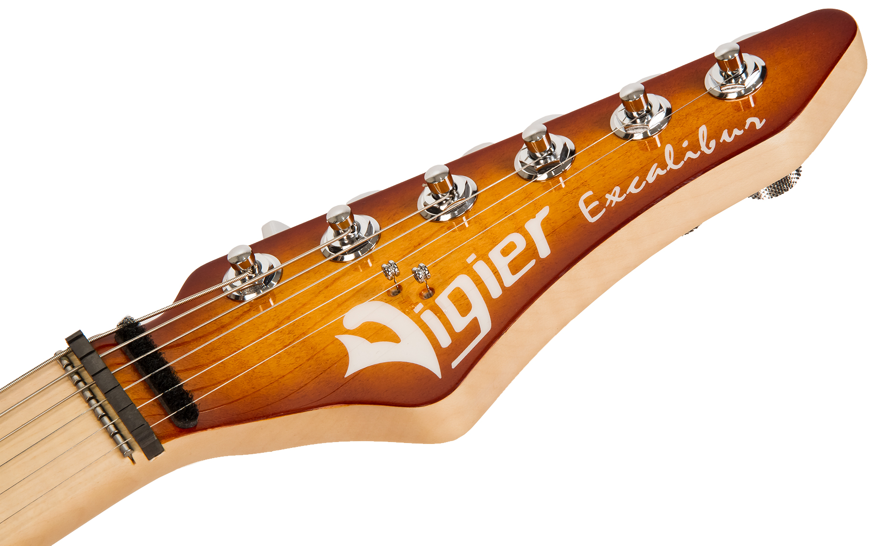 Vigier Excalibur Ultra Blues Hss Trem Mn - Amber - Guitarra eléctrica de doble corte. - Variation 4