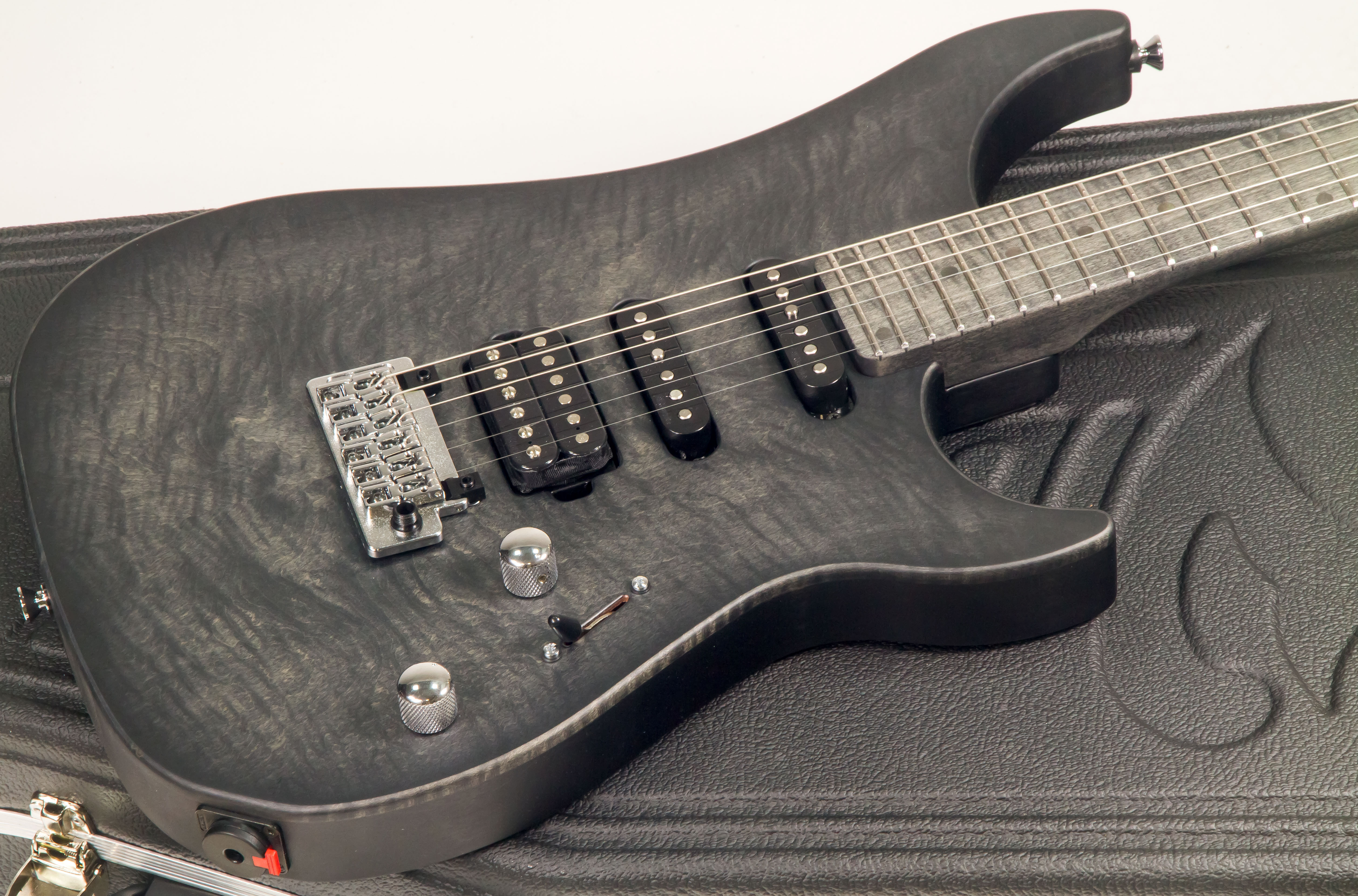 Vigier Excalibur Ultra Blues Hss Trem Mn - Velour Noir - Elektrische gitaar in Str-vorm - Variation 1