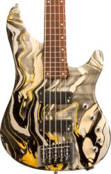Solid body elektrische bas Vigier                         Excess Original 5-String - Rock Art