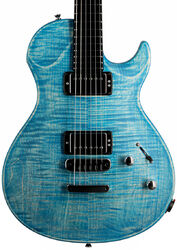 Enkel gesneden elektrische gitaar Vigier                         G.V. Wood - Stonewash blue matt