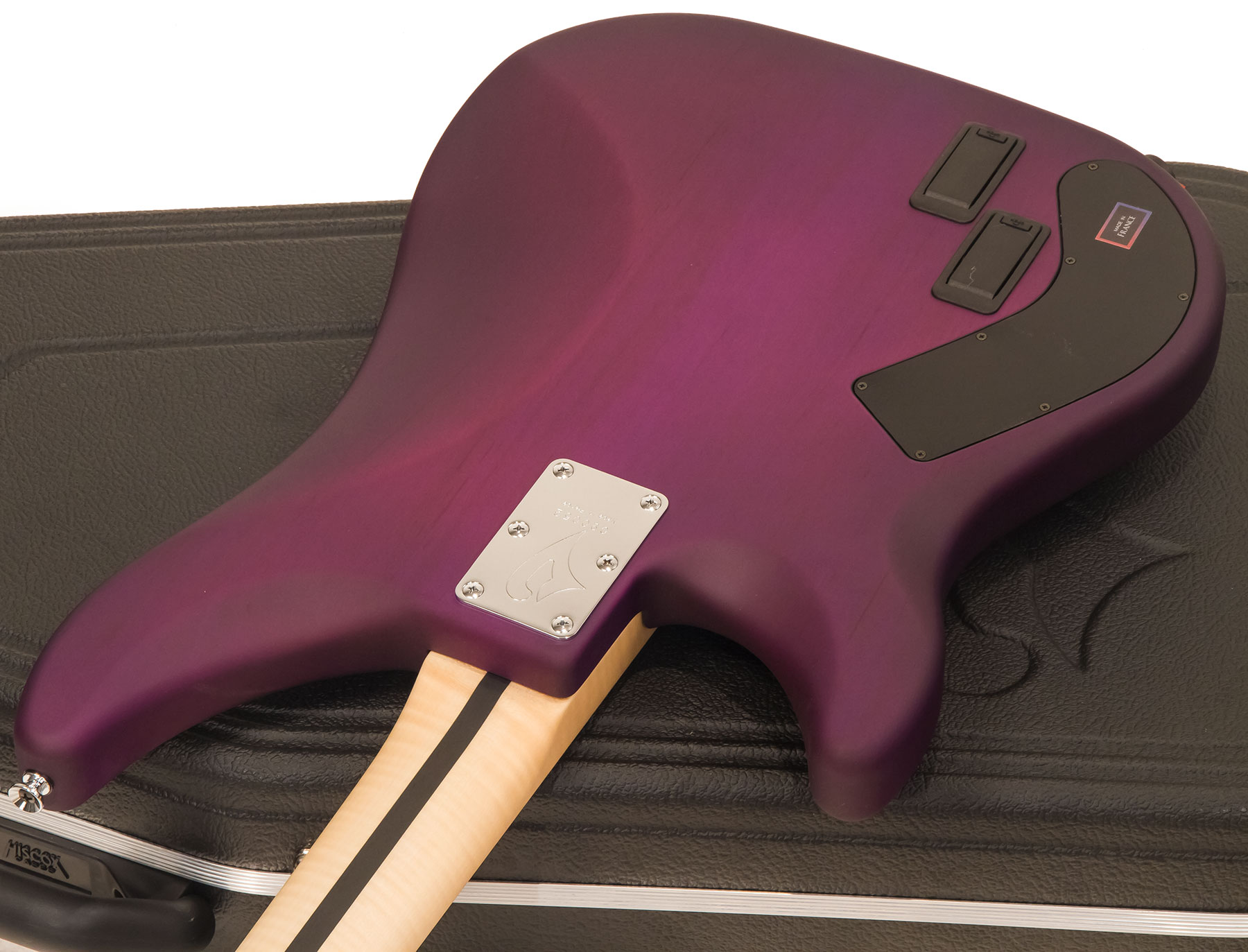 Vigier Roger Glover Excess Original Signature Active Rw - Clear Purple - Solid body elektrische bas - Variation 3