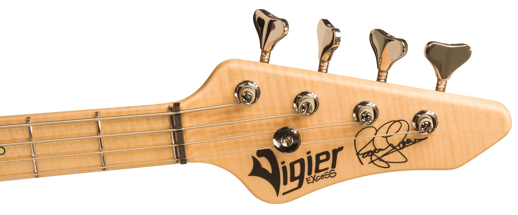 Vigier Roger Glover Excess Original Signature Active Rw - Clear Purple - Solid body elektrische bas - Variation 4