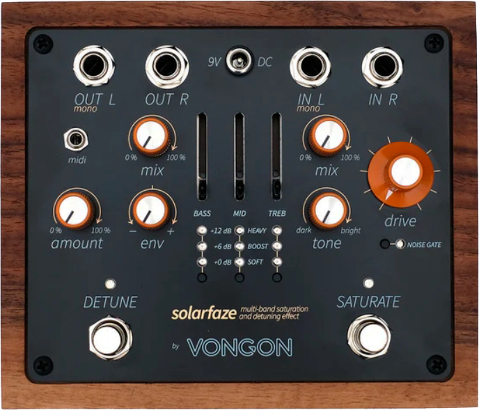 Vongon Solarfaze Saturation & Detuning Effect - Overdrive/Distortion/fuzz effectpedaal - Main picture
