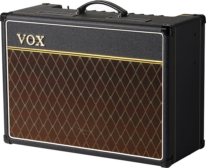 Vox Ac15c1x Custom 15w 1x12 Celestion Alnico Blue Black - Combo voor elektrische gitaar - Main picture