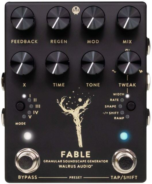 Walrus Audio Fable Mkii Black - Reverb/delay/echo effect pedaal - Main picture