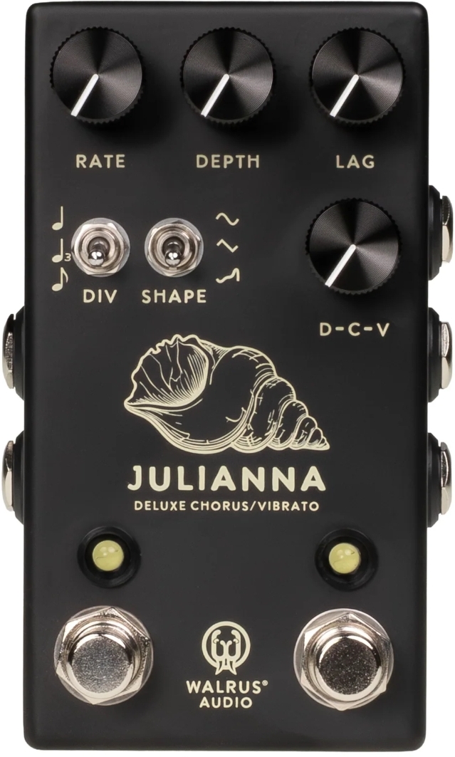 Walrus Audio Julianna Deluxe Chorus/vibrato Black - Modulation/chorus/flanger/phaser en tremolo effect pedaal - Main picture