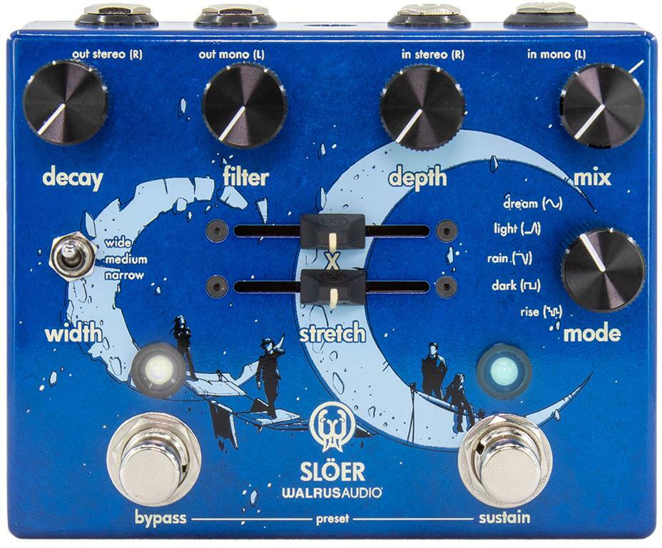 Walrus Sloer Stereo Ambient Reverb Blue - Reverb/delay/echo effect pedaal - Main picture