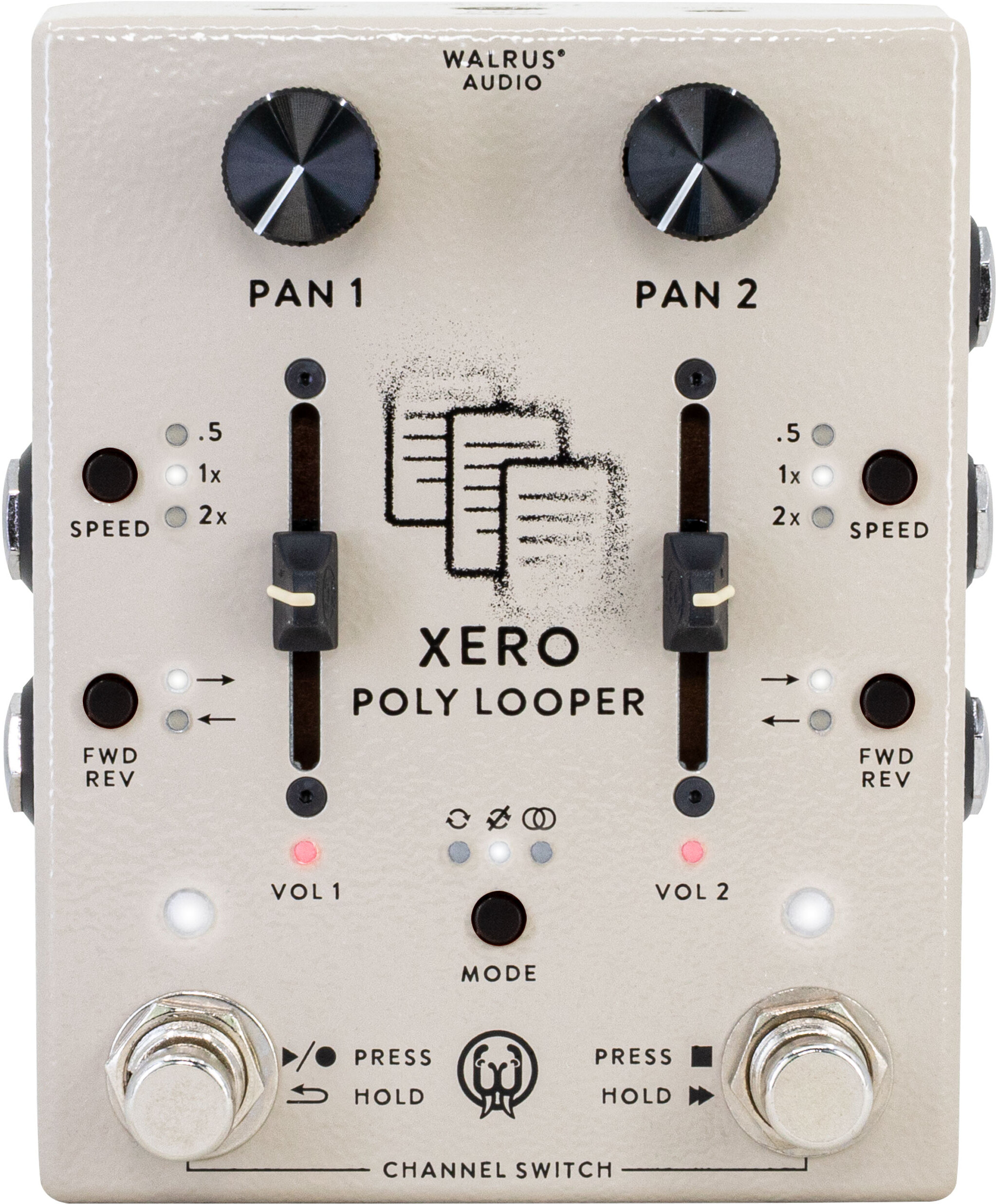 Walrus Audio Xero Poly Looper Cream - Looper effect pedaal - Main picture