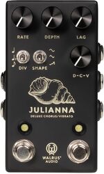 Modulation/chorus/flanger/phaser en tremolo effect pedaal Walrus audio Julianna Deluxe Chorus/Vibrato - Black
