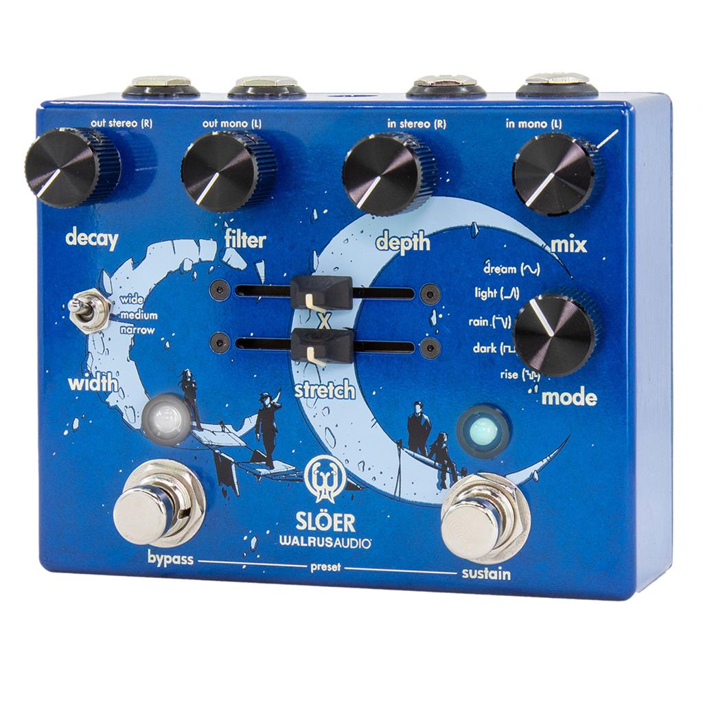Walrus Sloer Stereo Ambient Reverb Blue - Reverb/delay/echo effect pedaal - Variation 2
