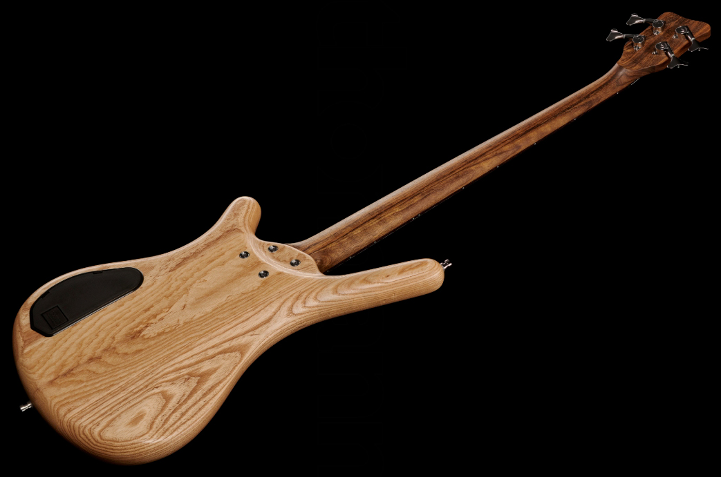 Warwick Corvette $$ 4c Teambuilt Pro Gps Lh Gaucher All Active Wen - Natural Transparent Satin - Solid body elektrische bas - Variation 1