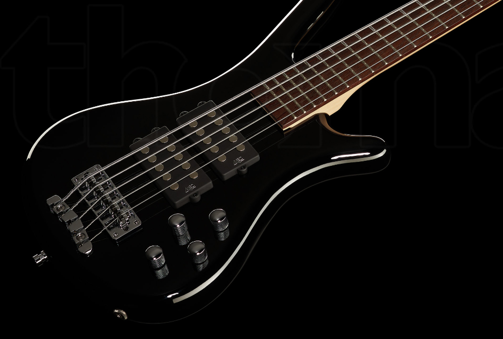 Warwick Corvette $$ 5c Rockbass Active Wen - Solid Black - Solid body elektrische bas - Variation 1