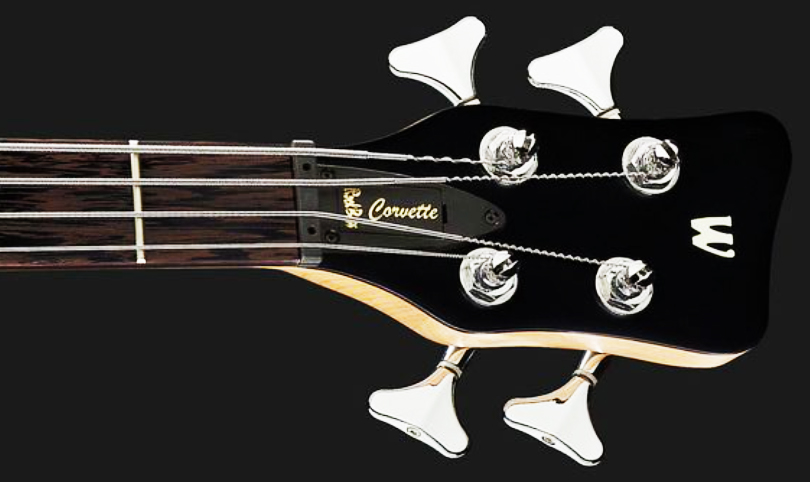 Warwick Corvette Basic 4c Lh Rockbass Gaucher Active Wen - Nirvana Black Trans. Satin - Solid body elektrische bas - Variation 6