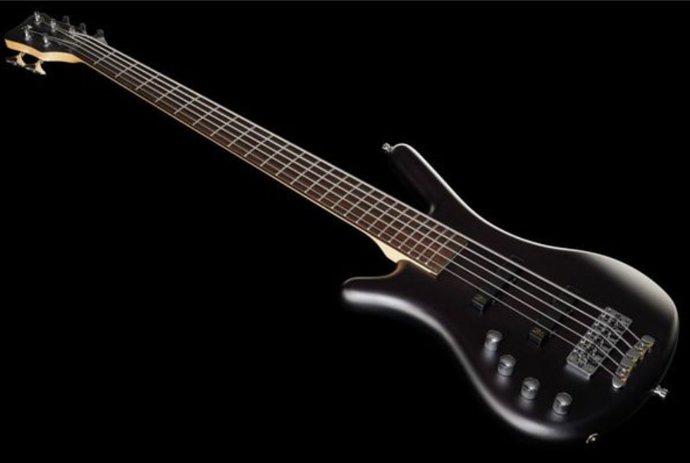 Warwick Corvette Basic 5c Lh Rockbass Gaucher Active Wen - Nirvana Black Trans. Satin - Solid body elektrische bas - Variation 1