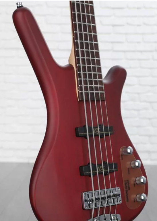 Warwick Corvette Basic 5c Rockbass Active Wen - Burgundy Red Trans. Satin - Solid body elektrische bas - Variation 2