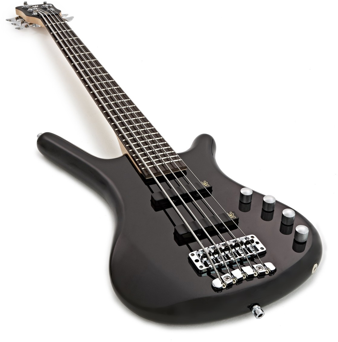 Warwick Corvette Basic 5c Rockbass Active Wen - Solid Black - Solid body elektrische bas - Variation 2