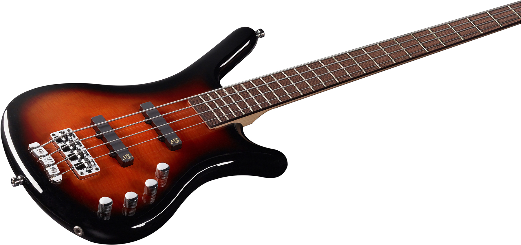 Warwick Corvette Classic 4c Rockbass Active Wen - Almond Sunburst Transparent - Solid body elektrische bas - Variation 2