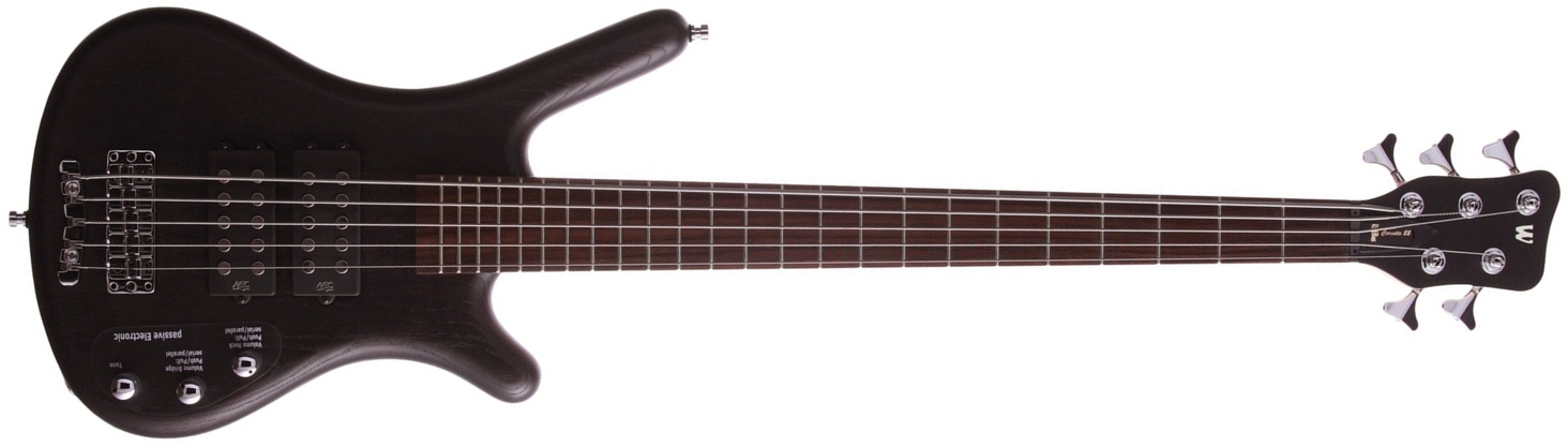 Warwick Corvette $$ 5c Rockbass Active Wen - Nirvana Black Trans. Satin - Solid body elektrische bas - Main picture