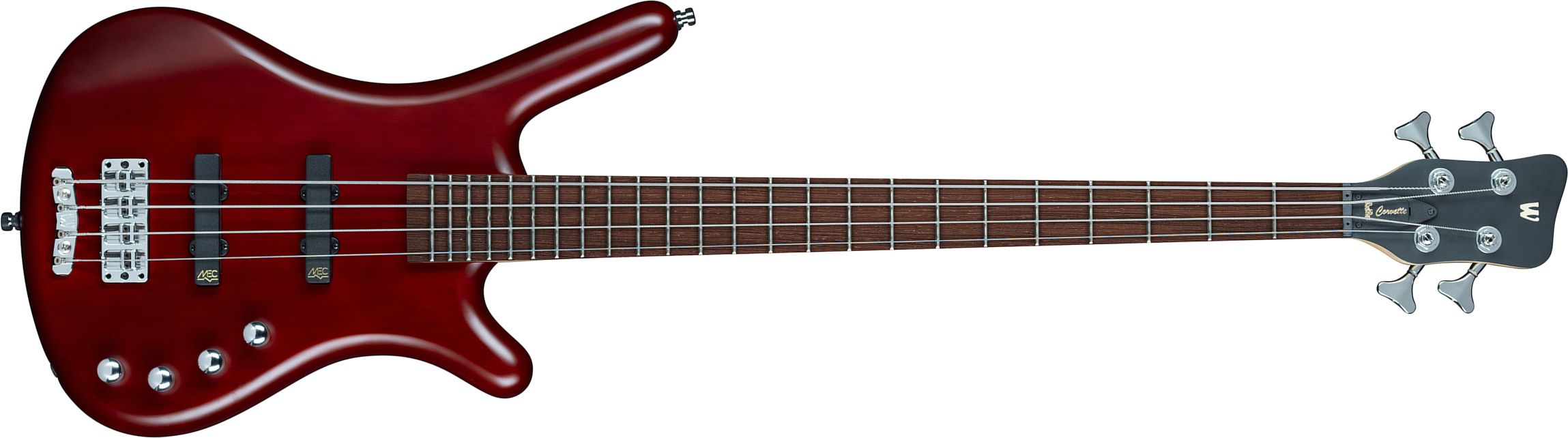 Warwick Corvette Basic 4 Strings Rockbass Active Wen - Burgundy Red Satin - Solid body elektrische bas - Main picture