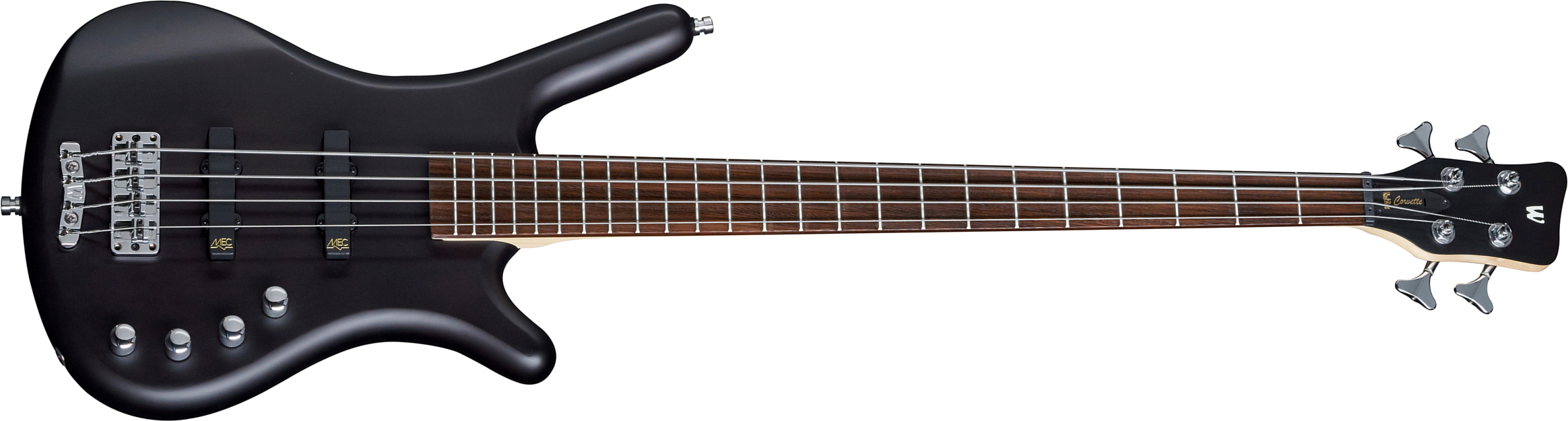 Warwick Corvette Basic 4c Rockbass Active Wen - Nirvana Black Satin - Solid body elektrische bas - Main picture