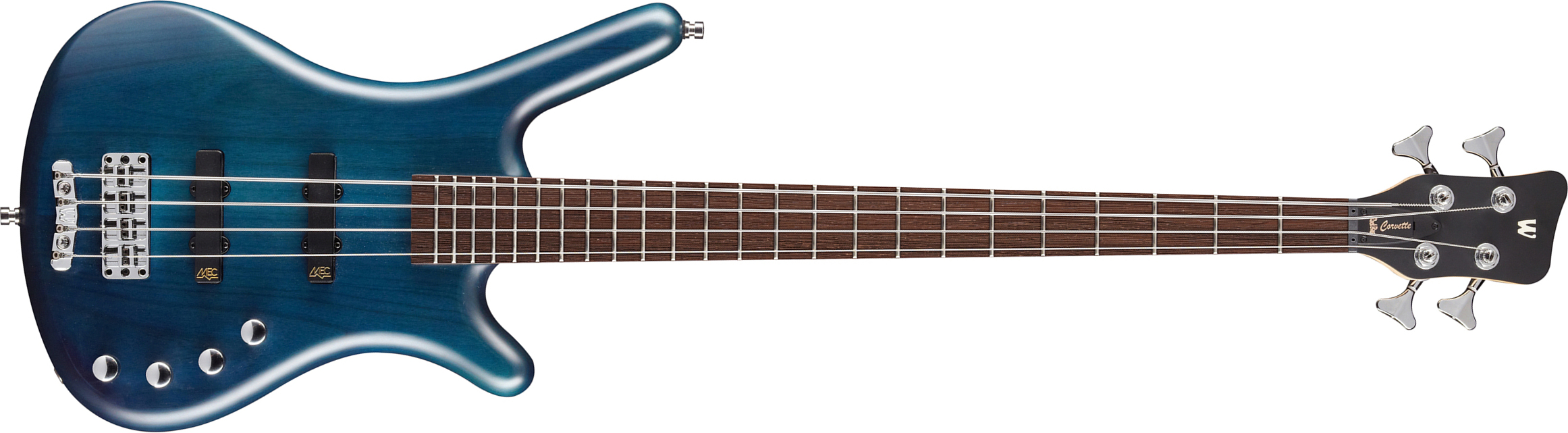 Warwick Corvette Basic 4c Rockbass Active Wen - Ocean Blue Satin - Solid body elektrische bas - Main picture