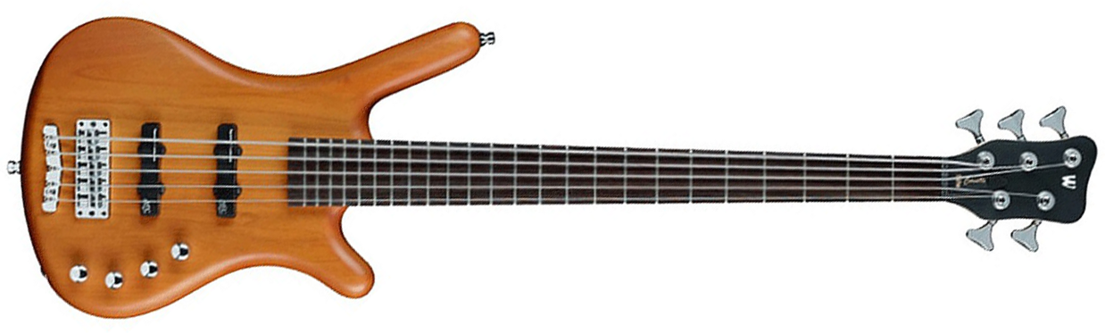 Warwick Corvette Basic 5c Rockbass Active Wen - Honey Violin Trans. Satin - Solid body elektrische bas - Main picture