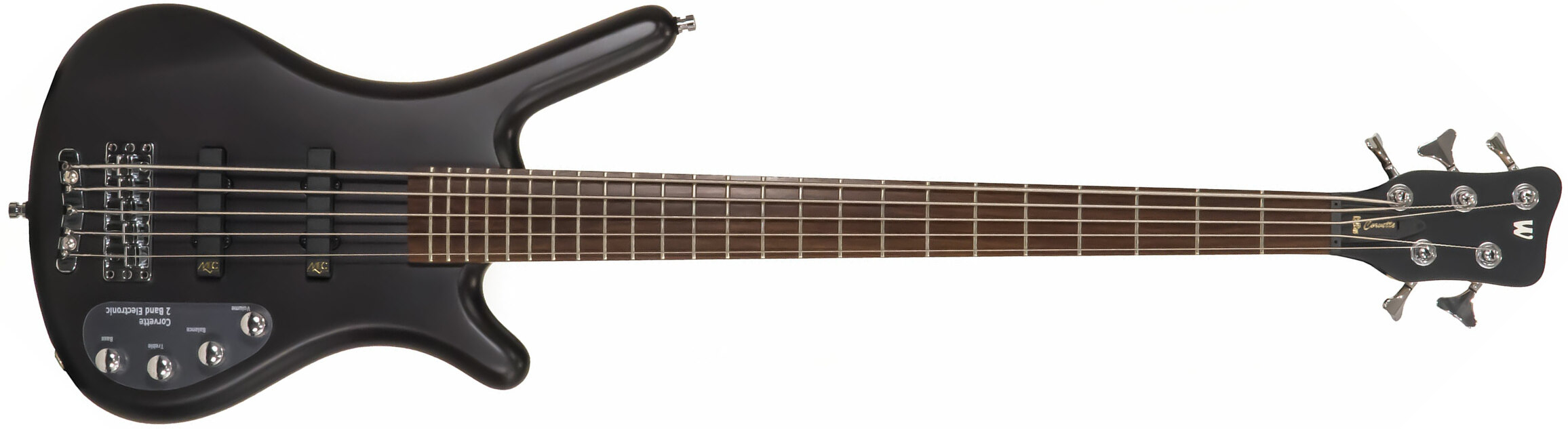 Warwick Corvette Basic 5c Rockbass Active Wen - Nirvana Black Trans. Satin - Solid body elektrische bas - Main picture