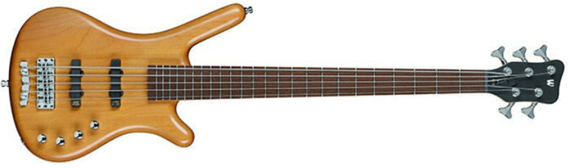 Warwick Corvette Basic 5c Rockbass Active Wen - Natural Trans. Satin - Solid body elektrische bas - Main picture