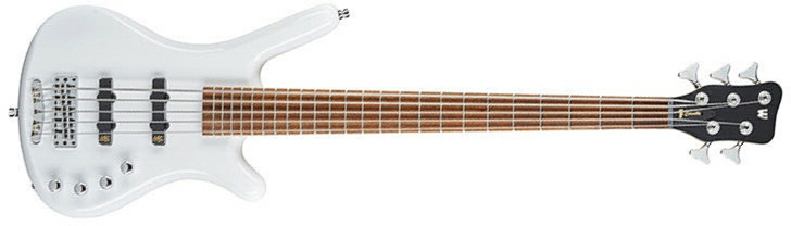 Warwick Corvette Basic 5c Rockbass Active Wen - Solid White - Solid body elektrische bas - Main picture