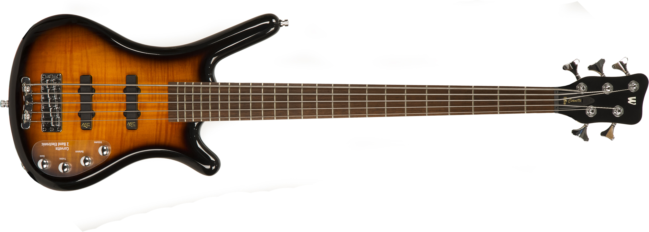 Warwick Corvette Classic Rockbass 5c Active Wen - Almond Sunburst - Solid body elektrische bas - Main picture