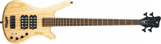 Warwick Corvette Double Buck 4c Nat - Natural - Solid body elektrische bas - Main picture