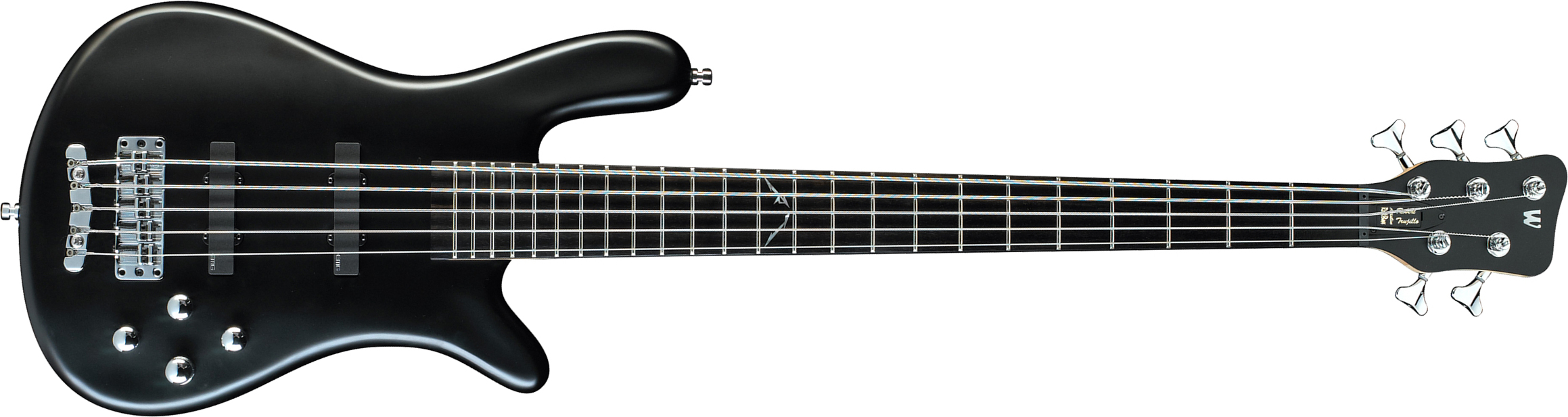 Warwick Robert Trujillo 5c Rockbass Signature Active Eb - Solid Black Satin - Solid body elektrische bas - Main picture