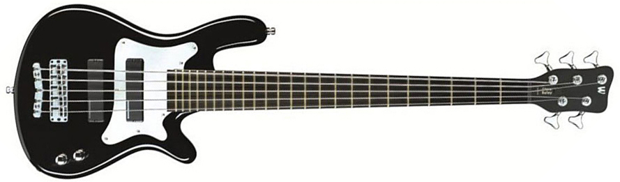 Warwick Steve Bailey 5-string Kps Signature - Black - Solid body elektrische bas - Main picture