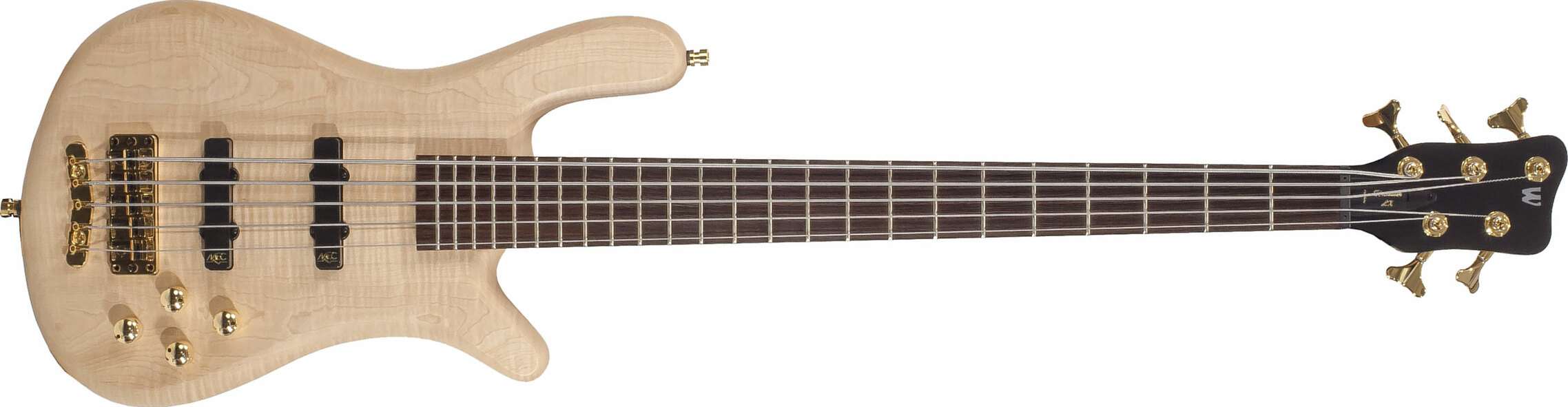 Warwick Streamer Lx 5 Gps Wen +housse - Natural Satin - Solid body elektrische bas - Main picture