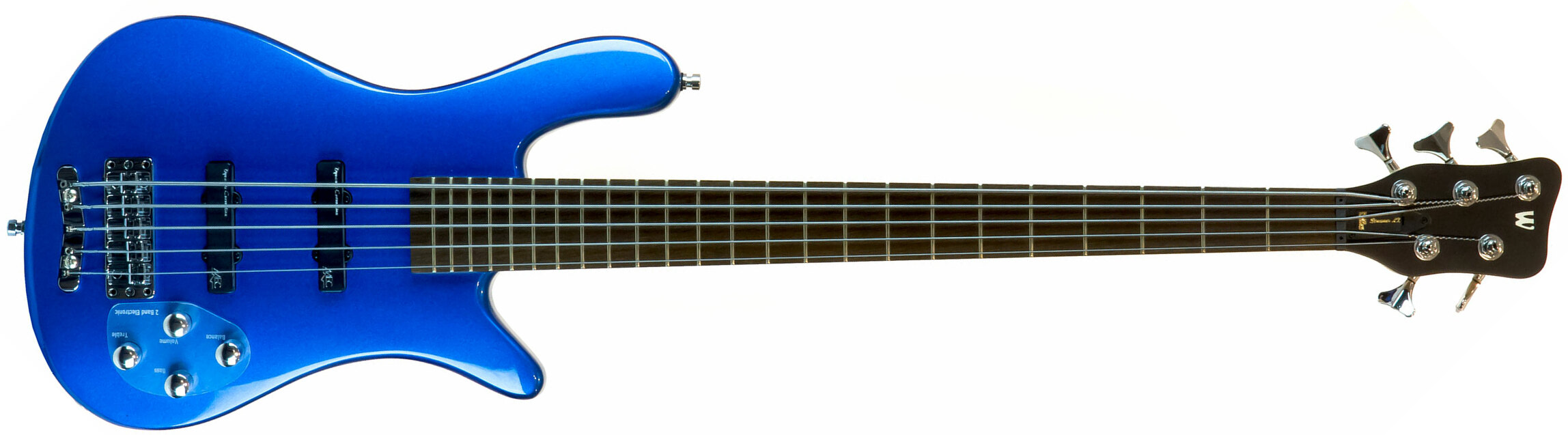 Warwick Streamer Lx 5 String Rockbass 5-cordes Active Wen +housse - Blue Metallic - Solid body elektrische bas - Main picture