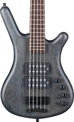 Solid body elektrische bas Warwick Teambuilt Pro Series Corvette $$ 5-String - Nirvana black trans. satin