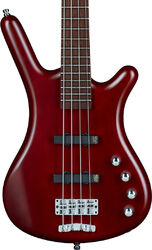 Solid body elektrische bas Warwick Rockbass Corvette Basic 4 String - Burgundy red satin