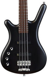 Solid body elektrische bas Warwick Rockbass Corvette Basic LH - Nirvana black trans. satin