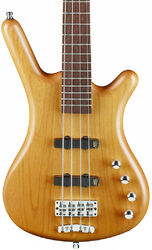 Solid body elektrische bas Warwick Rockbass Corvette Basic 4 String - Honey violin satin