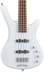 Solid body elektrische bas Warwick Rockbass Corvette Basic - Solid white