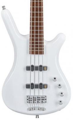 Solid body elektrische bas Warwick Rockbass Corvette Basic - Solid white