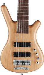 Solid body elektrische bas Warwick Rockbass Corvette Basic 6-String - Natural satin