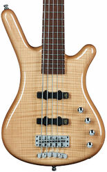 Solid body elektrische bas Warwick Rockbass Corvette Premium 5-String - Natural