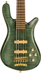 Solid body elektrische bas Warwick Custom Shop Streamer LX 5-String Ltd - Petrol green trans satin  