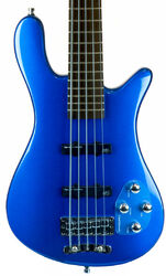 Solid body elektrische bas Warwick Rockbass Streamer LX 5 String +Bag - Blue metallic