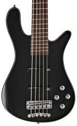 Solid body elektrische bas Warwick Rockbass Streamer LX 5-String - Solid black